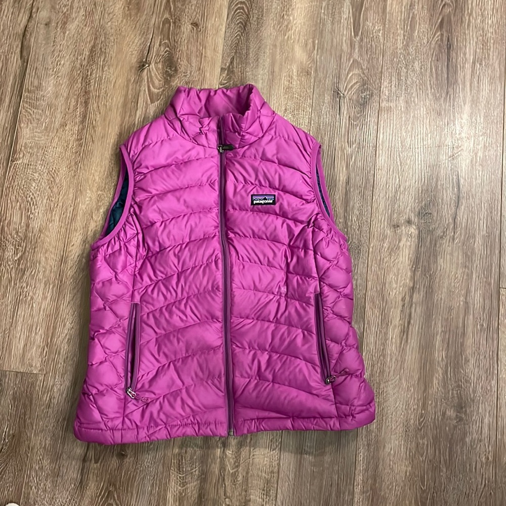 Purple Patagonia down vest
